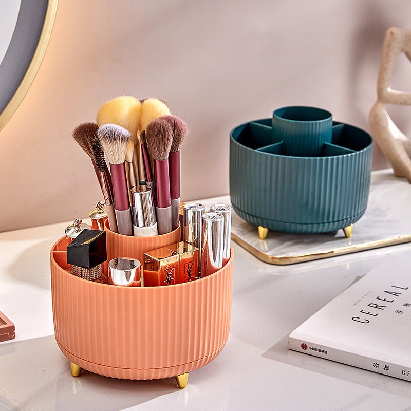 Classification Storage Desktop Storage Plastic Rotating Pen Holder Cosmetics Storage Box Sense Home Table Light Luxury Storage Rack - Image 5